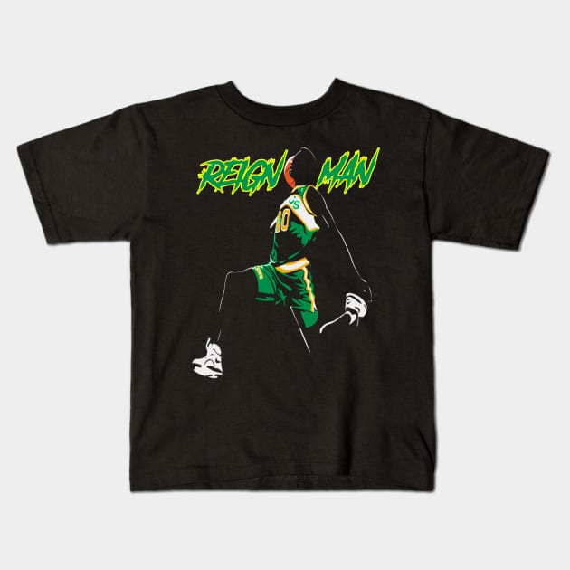 THE REIGN MAN SHAWN KEMP Kids T-Shirt by Kiranamaraya